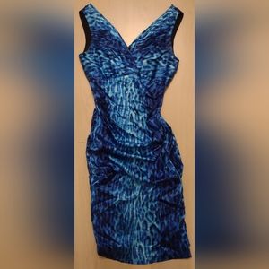 Rare CACHE Bodycon Animal Print Dress